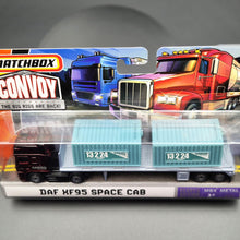 Load image into Gallery viewer, Matchbox 2008 DAF XF95 Space Cab Container Truck Dark Red MB Convoy MB8198