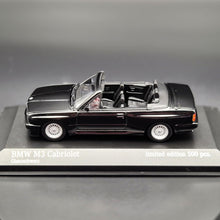 Load image into Gallery viewer, Minichamps 1988 BMW M3 Cabriolet (E30) Black 1:43 Liimted Edition