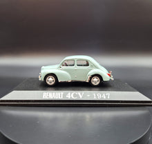 Load image into Gallery viewer, Universal Hobbies 2005 1947 Renault 4CV Light Green 1:43 Renault Collection Die Cast Car
