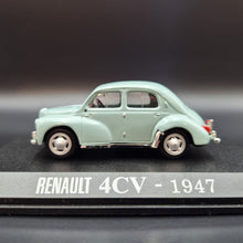 Load image into Gallery viewer, Universal Hobbies 2005 1947 Renault 4CV Light Green 1:43 Renault Collection Die Cast Car