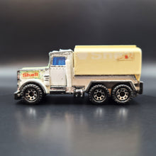 Load image into Gallery viewer, Matchbox 1990 Peterbilt Tanker Truck White #56 Matchbox 1-75