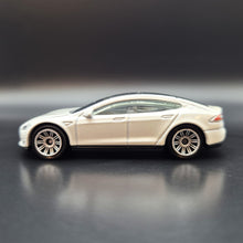 Load image into Gallery viewer, Matchbox 2017 Tesla Model S Pearl White #26 MBX Adventure City