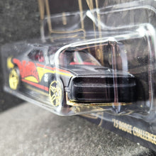 Load image into Gallery viewer, Hot Wheels 2023 '15 Dodge Challenger SRT Matte Black 55th Anniversary Black & Yellow Series 6/6 New