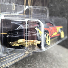 Load image into Gallery viewer, Hot Wheels 2023 '15 Dodge Challenger SRT Matte Black 55th Anniversary Black & Yellow Series 6/6 New