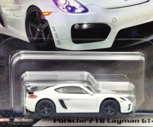 Load image into Gallery viewer, Hot Wheels 2023 Porsche 718 Cayman GT4 White Fast & Furious Premium 4/5 New