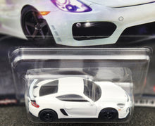 Load image into Gallery viewer, Hot Wheels 2023 Porsche 718 Cayman GT4 White Fast & Furious Premium 4/5 New