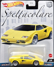 Load image into Gallery viewer, Hot Wheels 2023 Lamborghini Countach LP5000 QV Yellow Hot Wheels Spettacolare Car Culture 3/5 New