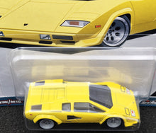 Load image into Gallery viewer, Hot Wheels 2023 Lamborghini Countach LP5000 QV Yellow Hot Wheels Spettacolare Car Culture 3/5 New