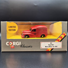 Load image into Gallery viewer, Corgi 1959 Morris Minor Van Royal Mail Red #C957/1 1986 Corgi Classics 1:43 Die Cast Model
