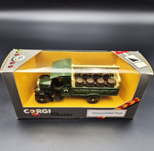 Load image into Gallery viewer, Corgi 1930 Thornycroft Beer Truck Swan Lager Green C867/3 1986 Corgi Classics 1:43 Die Cast Model