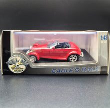 Load image into Gallery viewer, Universal Hobbies Eagle's Race 1998 Plymouth Prowler Convertible Red #3640 1:43 Die Cast Model