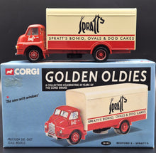 Load image into Gallery viewer, Corgi 1959 Bedford S Box Truck - Spratt's Red #30303 Corgi Golden Oldies 1:50 Die Cast Model