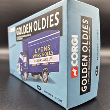 Load image into Gallery viewer, Corgi 1959 Bedford S Box Truck - Lyons Blue #19301 Corgi Golden Oldies 1:50 Die Cast Model