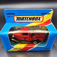 Load image into Gallery viewer, Matchbox 1983 Ford Model A Van Arnott's Bicuits Red Series 1-75 MB38 Limited Edition - Boxed Unopened