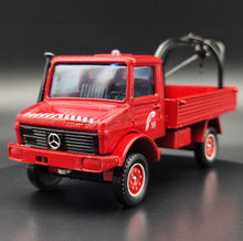 Load image into Gallery viewer, Solido 1985 Mercedes-Benz Unimog Fire Dept Tow Truck Red #2134 Toner Gam I 1:50 Die Cast Model