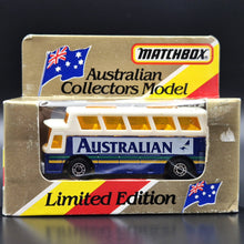 Load image into Gallery viewer, Matchbox 1987 Airport Coach Australian White MB-65 Limted Edition - Unopened Box