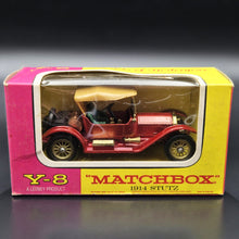 Load image into Gallery viewer, Matchbox 1914 Stutz Red Models Of Yesteryear 1969 Y8-3