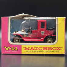 Load image into Gallery viewer, Matchbox 1912 Packard Landaulet Red Models Of Yesteryear 1968 Y11-2
