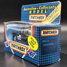 Load image into Gallery viewer, Matchbox 1988 London Taxi - Carbodies FX4 Black Australian Collectors Model Limited Edition - Boxed Unopened