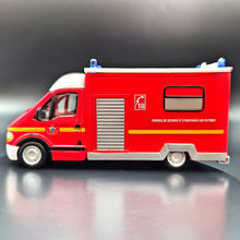 Load image into Gallery viewer, Bburago Renault Master - Fire & Rescue Service Vehicle Red #18-32004 1:50 Die Cast Van