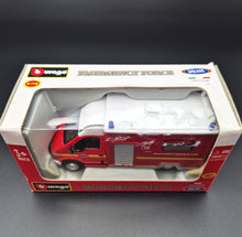 Load image into Gallery viewer, Bburago Renault Master - Fire & Rescue Service Vehicle Red #18-32004 1:50 Die Cast Van