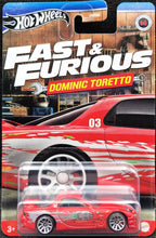 Load image into Gallery viewer, Hot Wheels 2024 1995 Mazda RX-7 Red Fast & Furious - Dominic Toretto Series 1/5 New Long Card