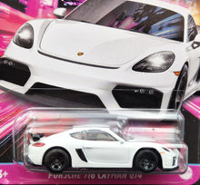 Load image into Gallery viewer, Hot Wheels 2024 Porsche 718 Cayman GT4 White Fast & Furious - Women Of Fast Series 3/5 New Long Card