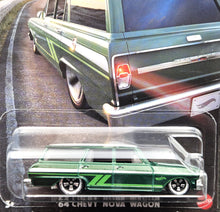 Load image into Gallery viewer, Hot Wheels 2024 '64 Chevy Nova Wagon Dark Green Hot Wagons 1/5 New Long Card