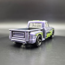 Load image into Gallery viewer, Hot Wheels 2018 Custom '69 Chevy Pickup Purple #11 HW Flames 1/10