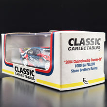 Load image into Gallery viewer, Classic Carlectables 2004 Ford BA Falcon Stone Brothers Racing Vortex Russell Ingall 1:64 Model