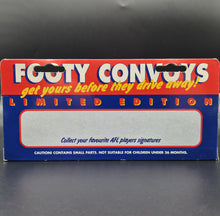 Load image into Gallery viewer, Matchbox 1995 Scania T142 Cargo Truck Aqua Blue Port Adelaide Power Footy Convoys