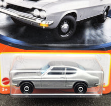 Load image into Gallery viewer, Matchbox 2021 1970 Ford Capri Silver #18 MBX Showroom New Long Card