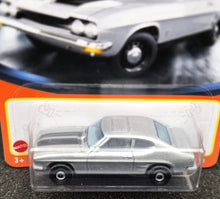 Load image into Gallery viewer, Matchbox 2021 1970 Ford Capri Silver #18 MBX Showroom New Long Card