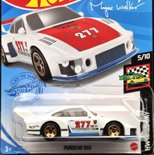 Load image into Gallery viewer, Hot Wheels 2021 Porsche 935 White #58 HW Race Day 5/10 New Long Card - Gold