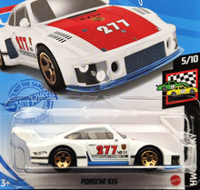 Load image into Gallery viewer, Hot Wheels 2021 Porsche 935 White #58 HW Race Day 5/10 New Long Card - Gold