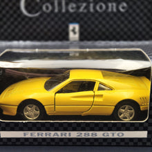 Load image into Gallery viewer, Maisto 1987 Ferrari 288 GTO Yellow 1:36 Shell Collezione Die Cast Car