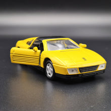 Load image into Gallery viewer, Maisto 1992 Ferrari 348 TS Yellow 1:38 Shell Collezione Die Cast Car