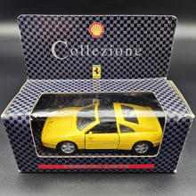 Load image into Gallery viewer, Maisto 1992 Ferrari 348 TS Yellow 1:38 Shell Collezione Die Cast Car