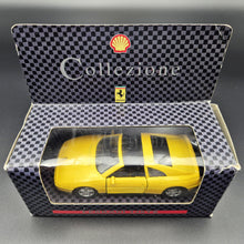Load image into Gallery viewer, Maisto 1992 Ferrari 348 TS Yellow 1:38 Shell Collezione Die Cast Car