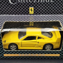Load image into Gallery viewer, Maisto 1990 Ferrari F40 Yellow 1:38 Shell Collezione Die Cast Car