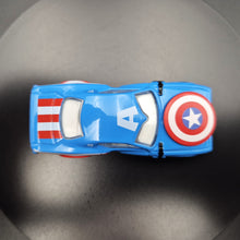 Load image into Gallery viewer, Hot Wheels 2019 Captain America Car Blue Marvel Character Cars - Action Feature 2/5