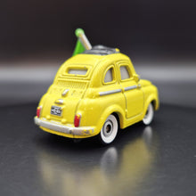 Load image into Gallery viewer, Disney Pixar Cars Mini Racers - Luigi - Fiat 500 Yellow Diecast Car