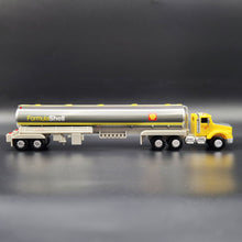 Load image into Gallery viewer, 1994 Shell Silverado Toy Tanker Truck Shell Oil Tanker Semi Truck & Trailer Yellow