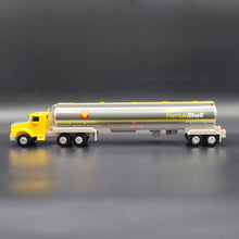 Load image into Gallery viewer, 1994 Shell Silverado Toy Tanker Truck Shell Oil Tanker Semi Truck & Trailer Yellow