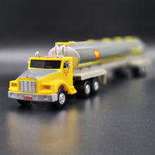 Load image into Gallery viewer, 1994 Shell Silverado Toy Tanker Truck Shell Oil Tanker Semi Truck & Trailer Yellow