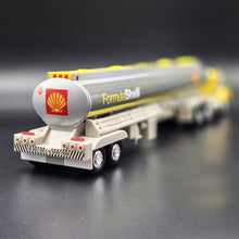 Load image into Gallery viewer, 1994 Shell Silverado Toy Tanker Truck Shell Oil Tanker Semi Truck & Trailer Yellow