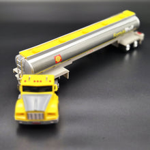Load image into Gallery viewer, 1994 Shell Silverado Toy Tanker Truck Shell Oil Tanker Semi Truck & Trailer Yellow