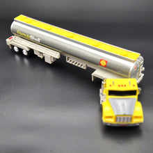 Load image into Gallery viewer, 1994 Shell Silverado Toy Tanker Truck Shell Oil Tanker Semi Truck & Trailer Yellow