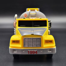 Load image into Gallery viewer, 1994 Shell Silverado Toy Tanker Truck Shell Oil Tanker Semi Truck & Trailer Yellow