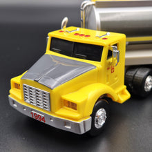 Load image into Gallery viewer, 1994 Shell Silverado Toy Tanker Truck Shell Oil Tanker Semi Truck & Trailer Yellow